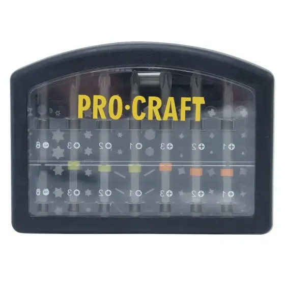 Набір біт Procraft BS-56 – 56 шт, для шуруповерта, у кейсі, Німеччина Львів