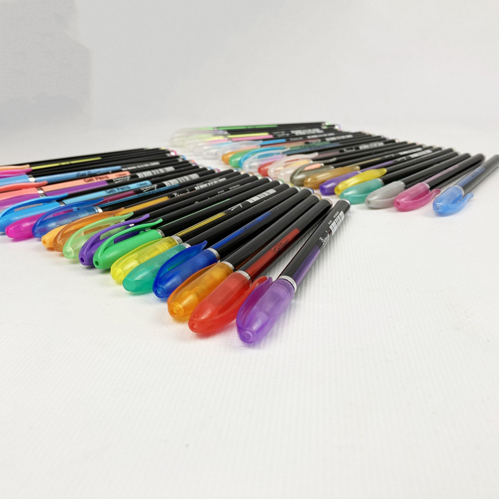 Набор из гелевых цветных ручек 48 штук Gel Pens 1 мм для рисования Каменец-Подольский - изображение 5