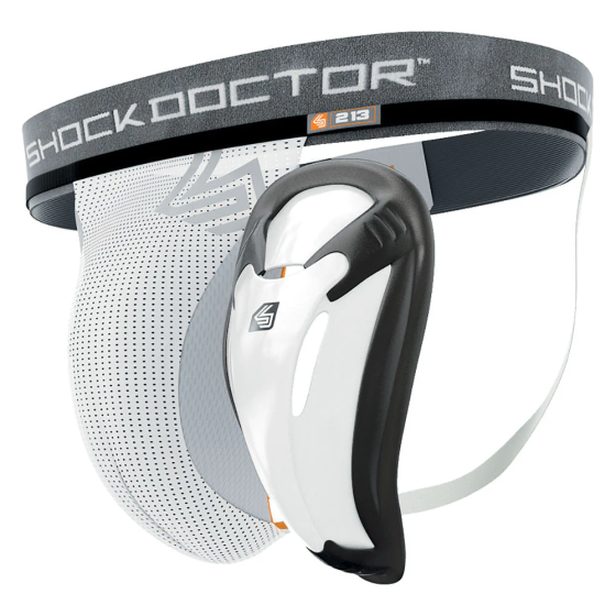 Захист паху Shock Doctor Supporter with Protective Cup - White, XL Кам'янське