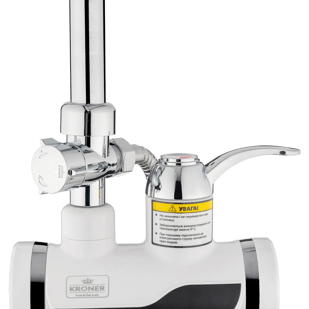 Проточний водонагрівач Kroner KRM Volt - CW191MDS з дисплеєм Київ - фото 6