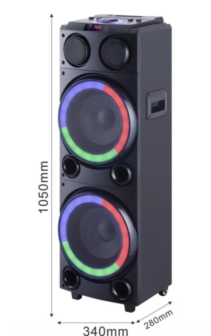 Бездротова акустична система HS-TD1246 з підсвічуванням та мікрофоном Вінниця - фото 2