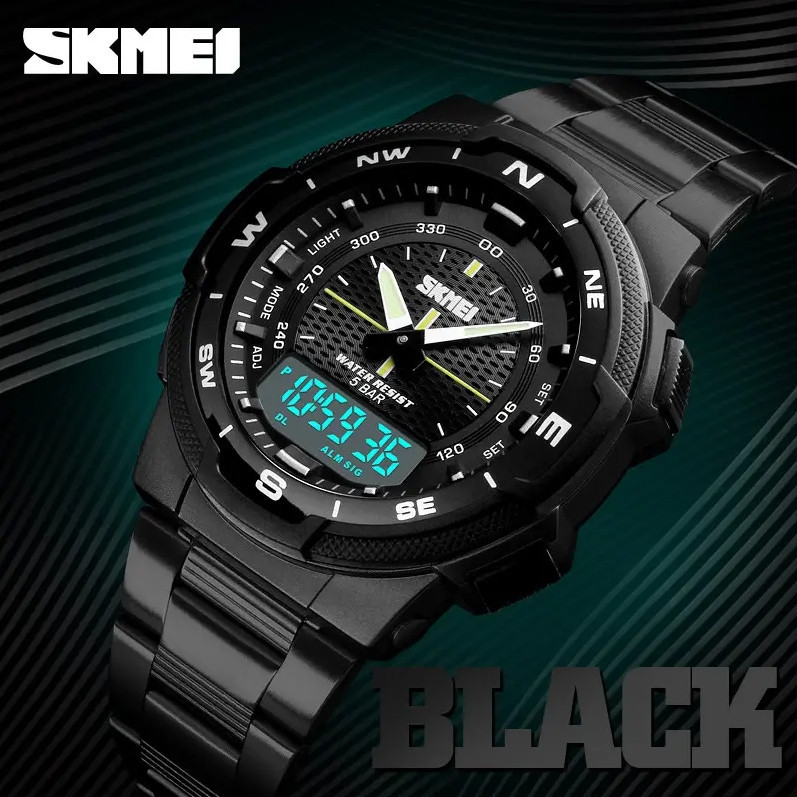 Чоловічий годинник Skmei 1370 Marshal Чорні Вінниця - фото 5