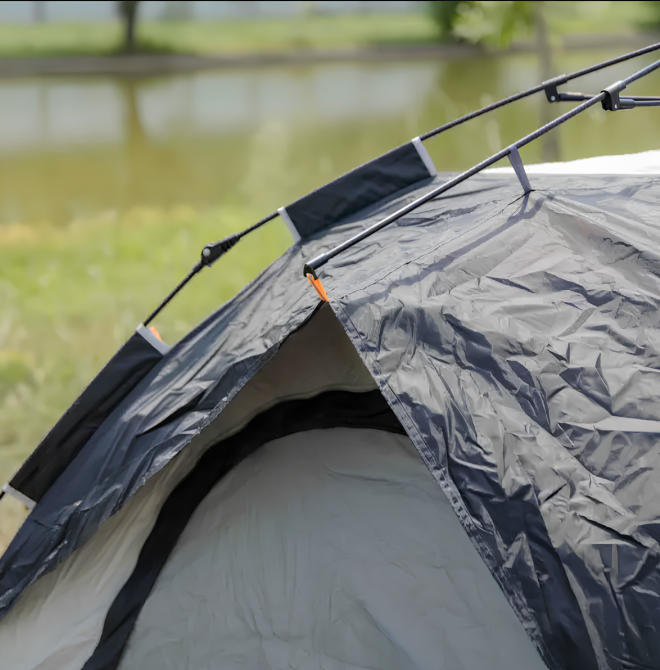 Туристичний намет для 2-3 осіб, міцний і водонепроникний, чорний колір, розмір 200×195×140 см — ідеальний вибір для походів, кемпі Львів - фото 7