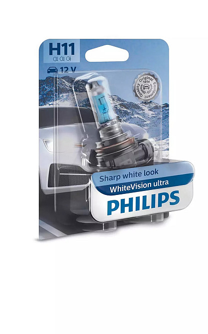 Галогеновая лампа PHILIPS 12362WVUB1 H11 55W 12V PGJ19-2 WhiteVision ultra +60% 4000K B1 Харків - фото 1