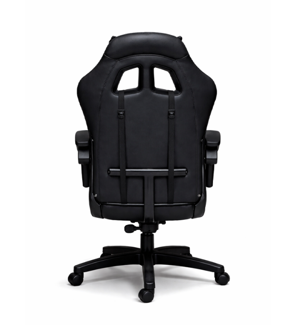 Геймерське крісло Primaveo з ергономічними подушками та висувною підставкою для ніг, Чорний Київ - фото 7