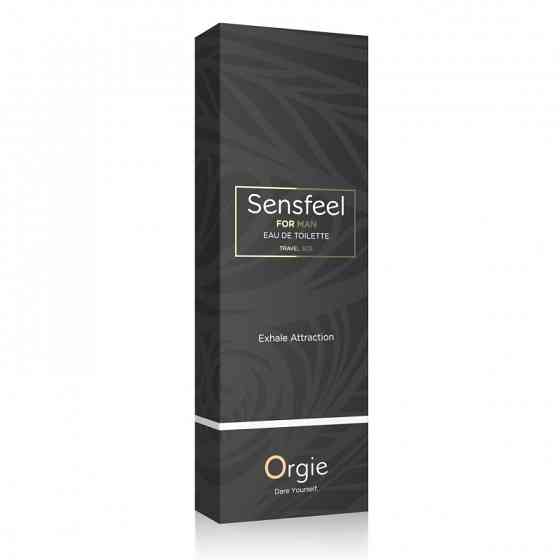 Чоловіча туалетна вода SENSFEEL + афродизіак, 10 мл ефективна феромон-технологія Orgie Sex Aura Київ