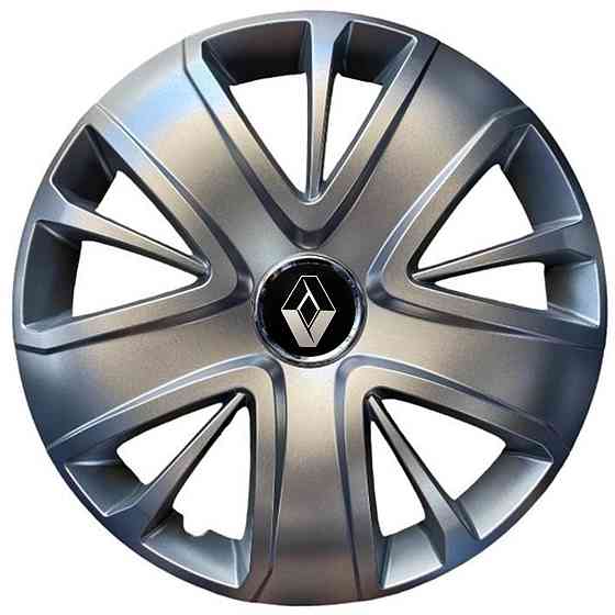 Автомобильные модельные колпаки R15 Renault 341 4шт, SJS, серебряные Киев