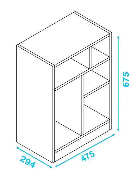 Книжковий стелаж "Бредбері 67" зефір Миколаїв - фото 4