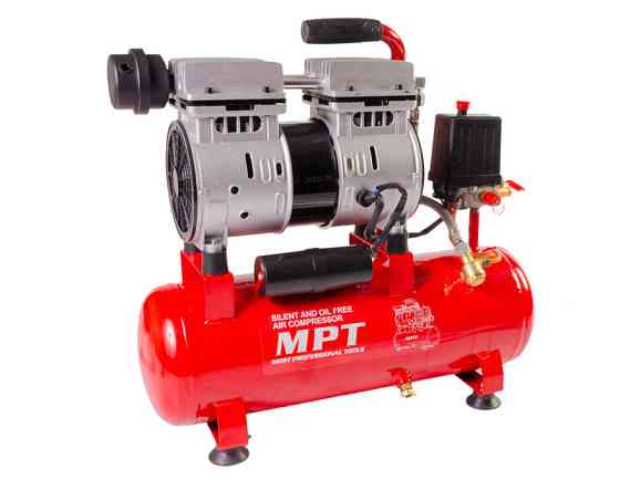 MPT Компресор безшумний MPT PROFI OIL FREE 10 л 600 Вт 1450 об/хв 7 атм мідна обмотка MAC60103S Коломия