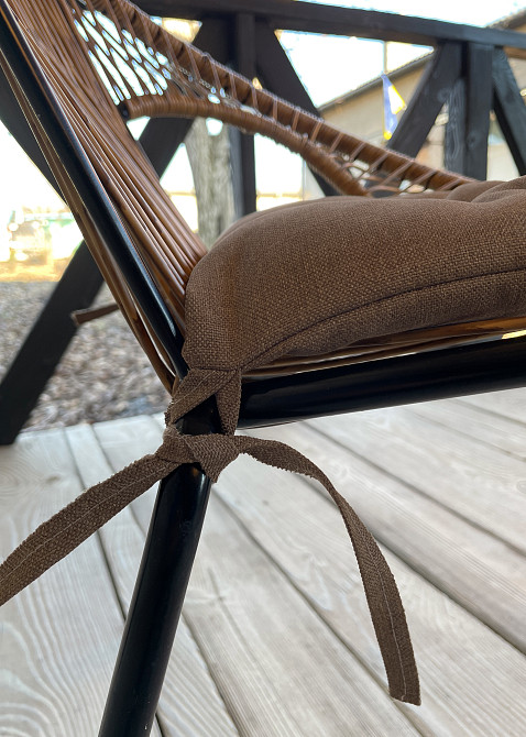 Подушка для стільців (38x38х5 см) Decorator Sawana колір світло-коричневий 84-115 Київ - фото 7