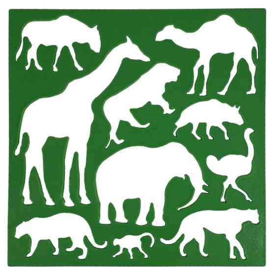 Трафарет дитячий "Тварини дикі" AS-0256, К-9068м Вінниця