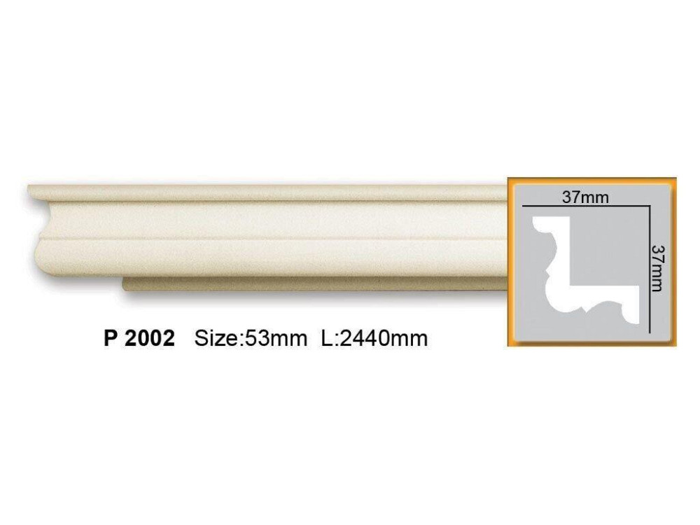 Карниз полиуретановый гладкий Gaudi Decor P 2002 Днепр - изображение 1