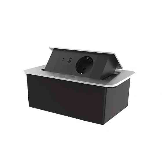 LIVOLO Меблева розетка LIVOLO срібна, вбудована у стільницю, з USB-A і USB Type-C 36 Вт, висувн Коломия