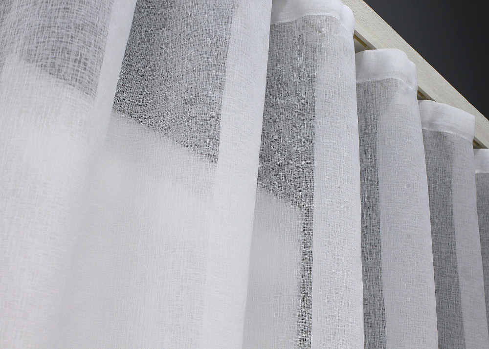 Кухонная арка VR-Textil № 000к микро-лен с макраме белый 270х150 см (51-202) Киев - изображение 6