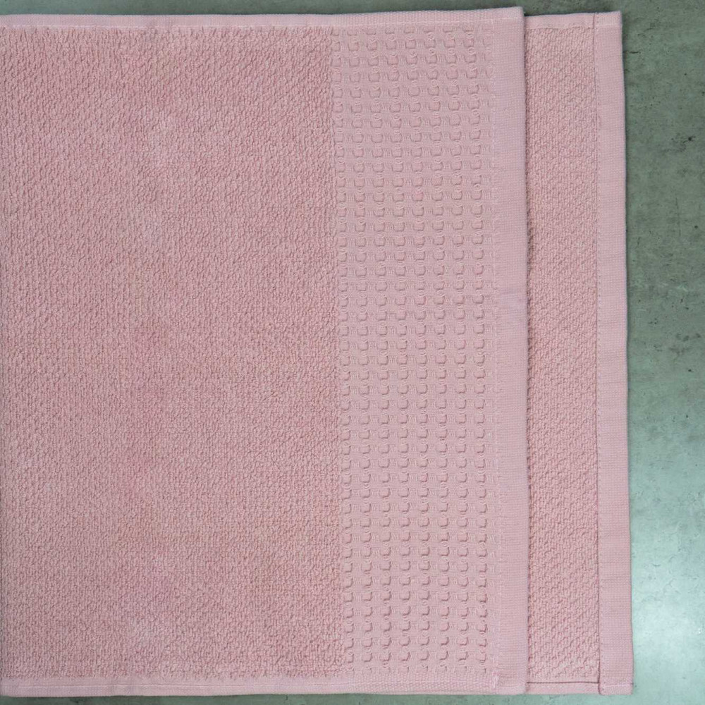Рушник махровий Вафельний Бордюр GM Textile 40х70см 500г/м2 (Рожевий) Суми - фото 4
