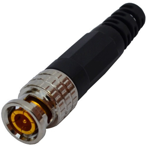 Штекер BNC, под кабель, с пружиной, пластиковый Полтава - изображение 1