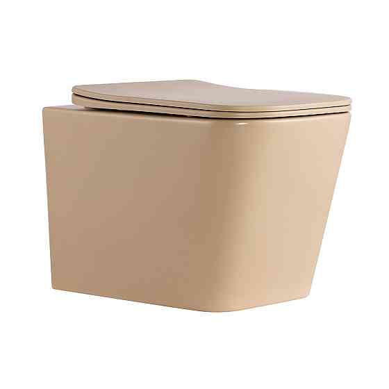 Унитаз подвесной Tern Ultra Quiet 490×365×325 мм, Beige, с сиденьем Slim Duroplast / Soft-close / Quick Release QT17332303ASSB Киев