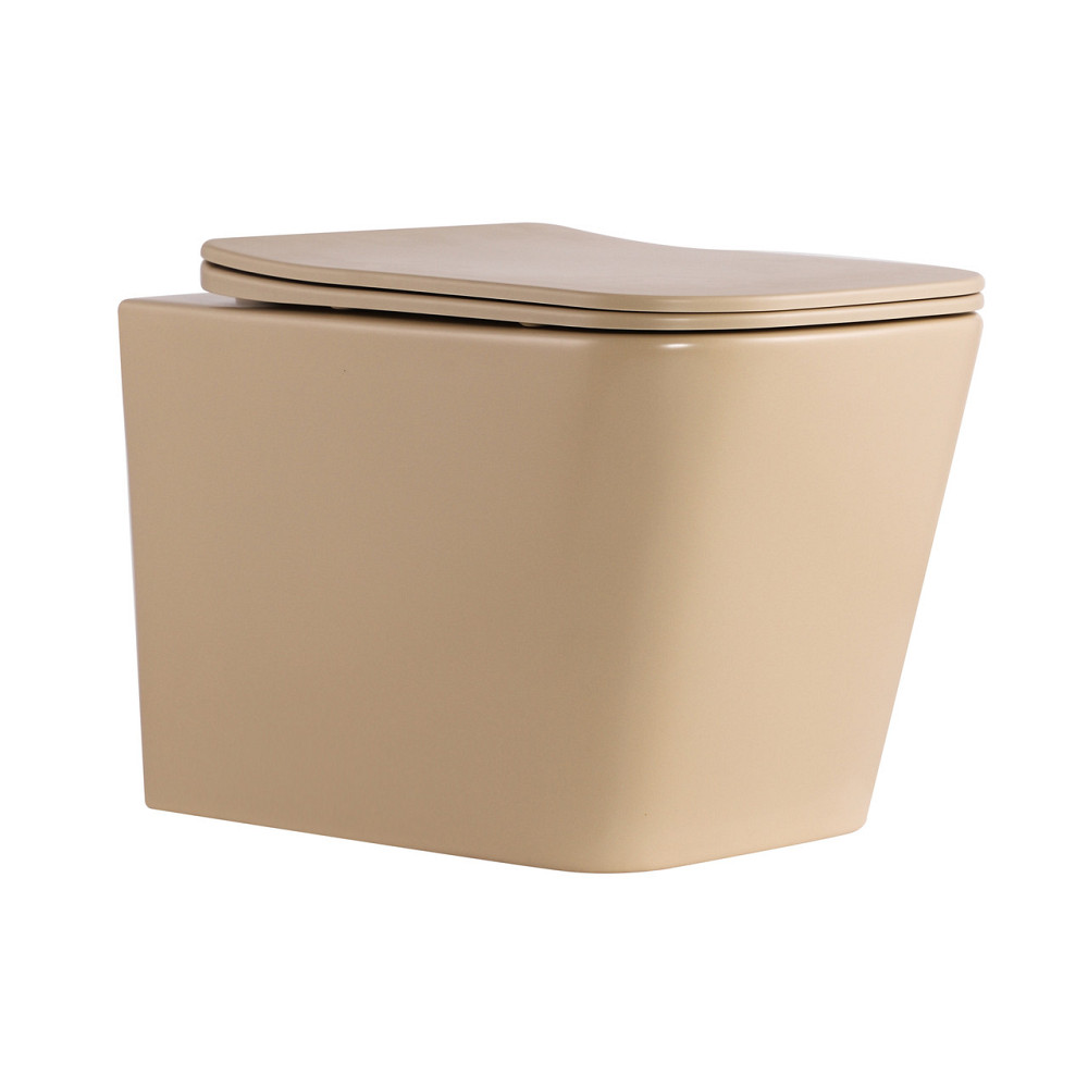 Унитаз подвесной Tern Ultra Quiet 490×365×325 мм, Beige, с сиденьем Slim Duroplast / Soft-close / Quick Release QT17332303ASSB Киев - изображение 1