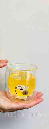 Піала чашка подвійне скло Olens "Рятувальник" 250 мл прозора Київ
