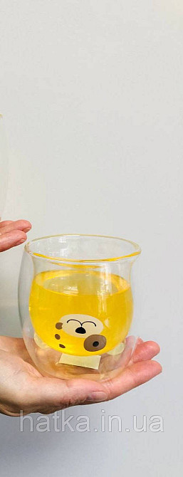 Піала чашка подвійне скло Olens "Рятувальник" 250 мл прозора Київ - фото 1