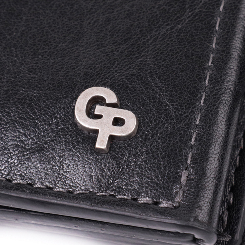 Шикарный кошелек с множеством отделений из люксовой натуральной кожи GRANDE PELLE 22573 Черный Киев - изображение 10