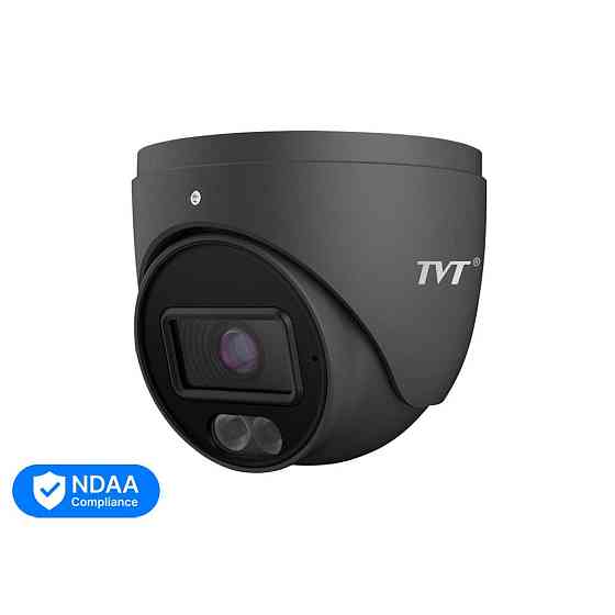 IP-відеокамера 6Mp TVT TD-9564S4-C (D/PE/AW2) Black f=2.8mm, ІЧ+LED-підсвічування, з мікрофоном (77-00405) Київ