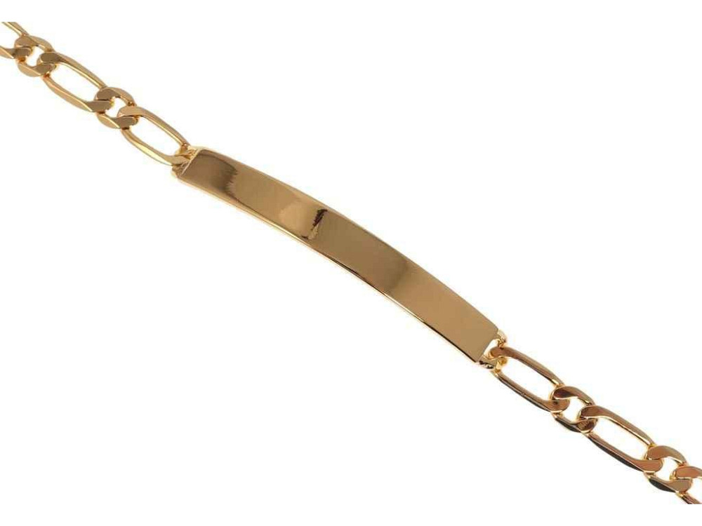 Браслет Позолота 18K Плетение Фигаро со вставкой длина 19см х 5мм (130820) ТМ XUPING Киев - изображение 1