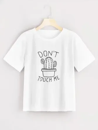 Футболка жіноча з принтом  46 Біла 2664084080 Дніпро