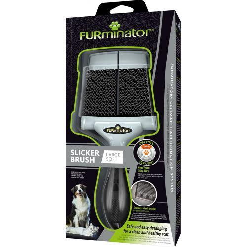 Щітка-пуходерка FURminator для котів і собак, м'яка Київ - фото 1