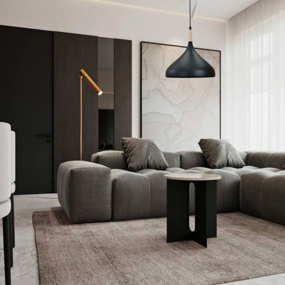 Уцінка Підвісний світильник Loft E27, металевий чорний, Ø20 см, ретро стельова люстра для кухні, бару, кафе Київ
