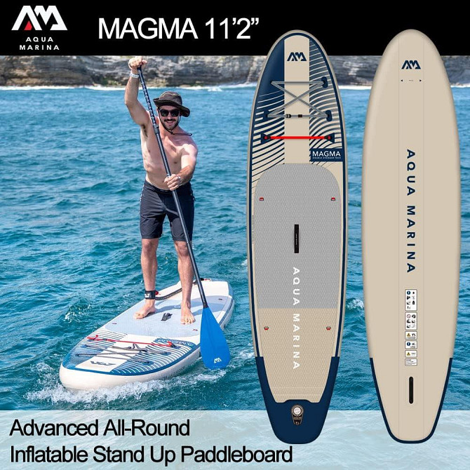 Aqua Marina MAGMA Надувная доска премиум-класса для серфинга стоя (iSUP), 11 футов 2 дюйма, длина 34 Дніпро - фото 2