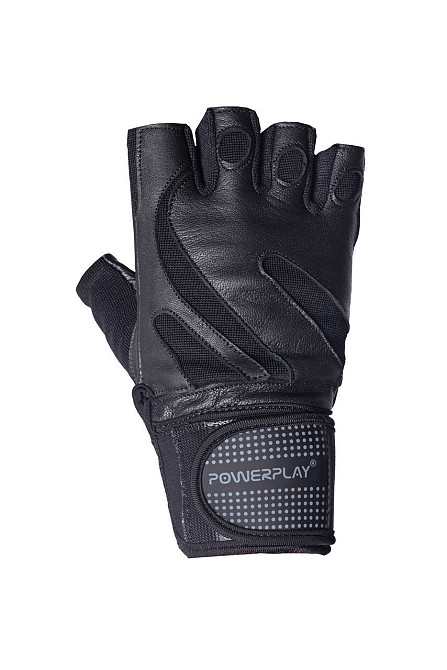 Рукавички для фітнесу PowerPlay 1064 Чорні XL Кам'янське - фото 2