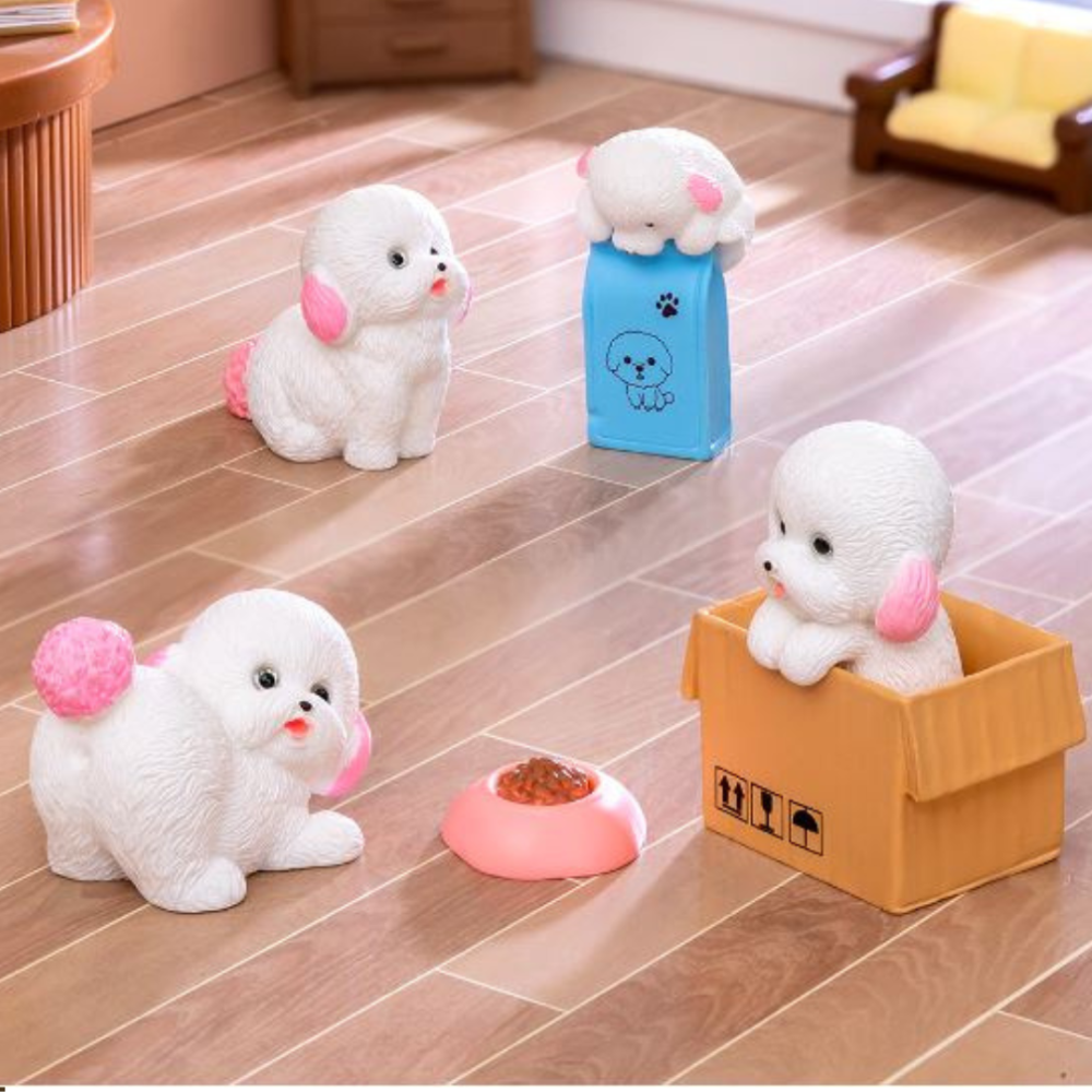 Фигурки Собачки для флорариума, мини-сада, моссариума, миниатюры, кашпо, вазона, песочного стола Біла в коробці Одесса - изображение 2