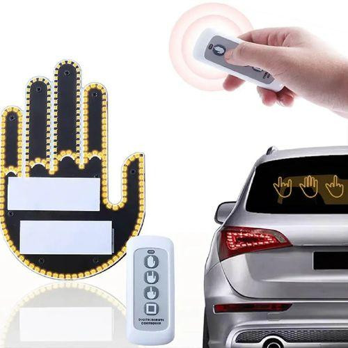 Автомобильная LED-подсветка в виде ладони с жестами на заднее стекло / Светящаяся рука в авто Харьков - изображение 1