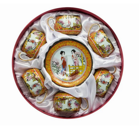 Сервиз чашки и блюдца 6 персон фарфор Киев - изображение 1