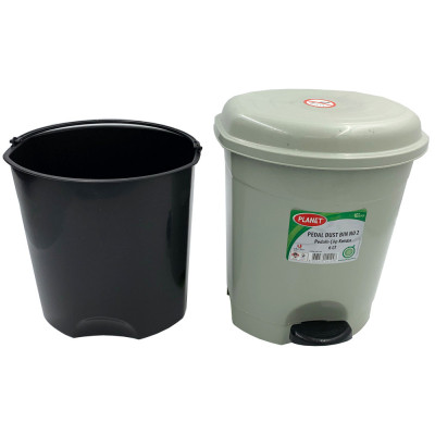 Контейнер для сміття Planet Household №2 з педаллю сірий 6 л (10338) Вінниця - фото 4