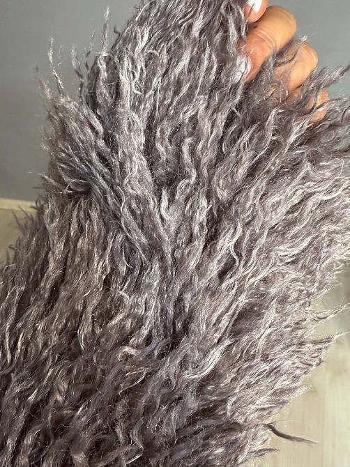 Шуба жіноча Lady Yep 10018 штучна під ламу з коміром коричнева, коричневий, M Київ - фото 17