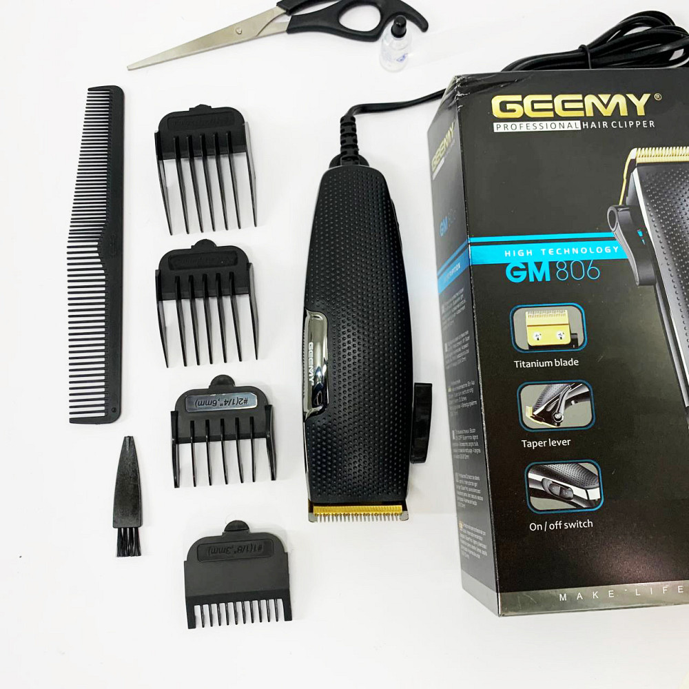 Профи машинка для стрижки волос Gemei, Электрическая машинка для стрижки бытовая Триммер висков UE-42 Львов - изображение 10