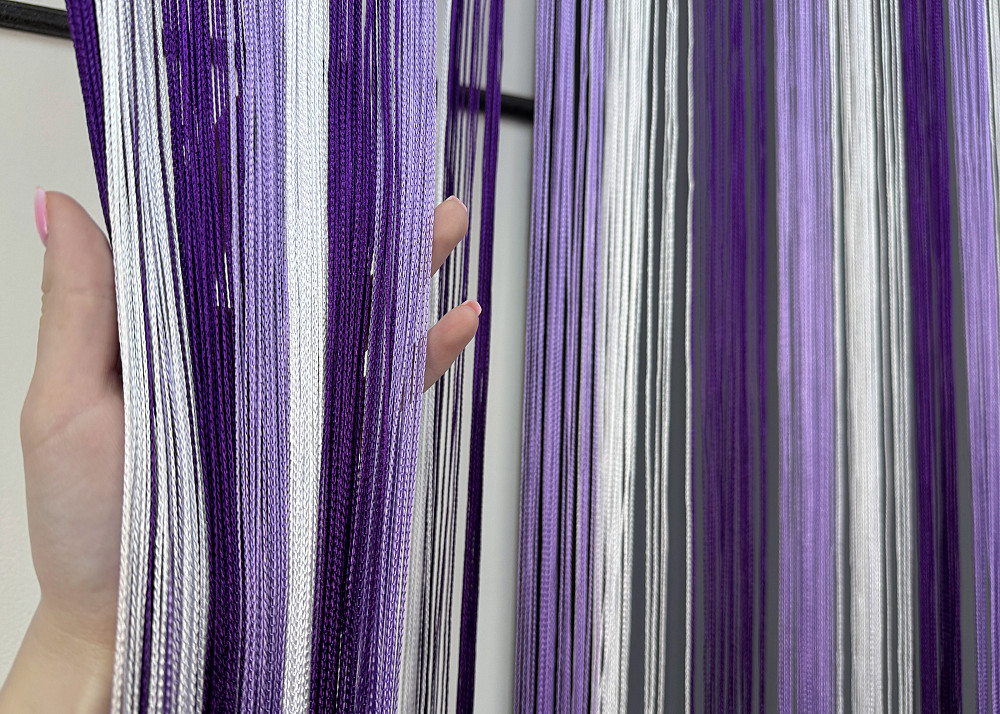 Штори-нитки "Кісея" Фіолетовий з бузковим і білим 300х300см 1 шт (61-097) Київ - фото 6