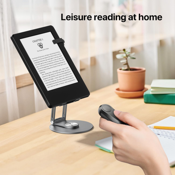 Пульт-перелистыватель страниц Sycelu K2 RF для Kindle, Kobo, iPad, iPhone, Android, USB-C, до 20 м, черный Киев