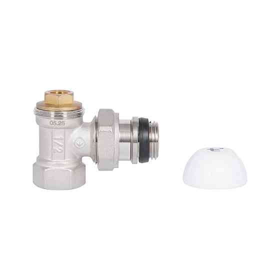 Кран радіаторний Thermo Alliance Standart Powerful 1/2" з антипротіканням кутовий SF233W15 Київ