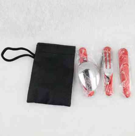 Туристичний столовий прилад F48 червоний Дніпро