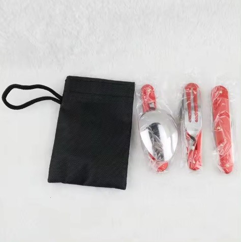 Туристичний столовий прилад F48 червоний Дніпро - фото 4