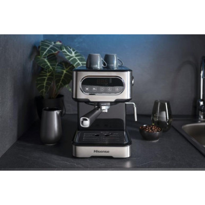 Рожковая кофеварка эспрессо Hisense HESCM15DBK Винница - изображение 3