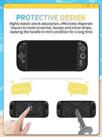 Чохол для Nintendo Switch 2 Case Split Чорний TPU Grip PC задня панель протиковзкий відведення тепла Київ