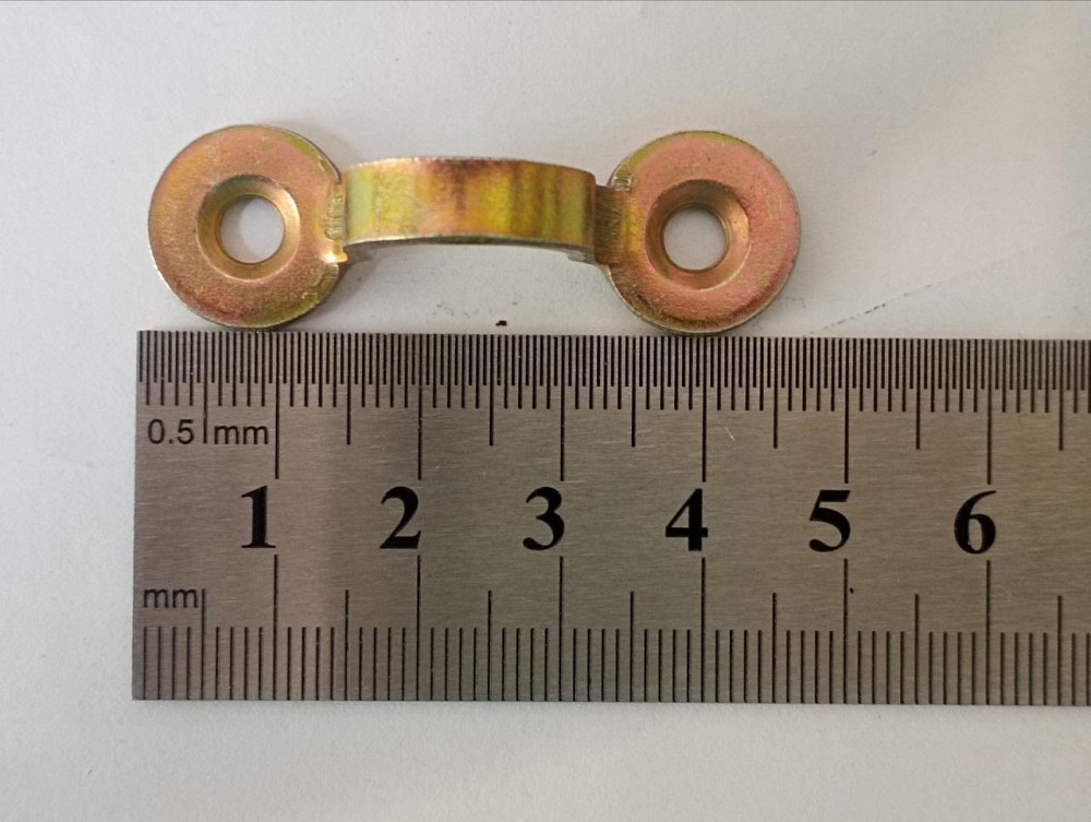 Вушко скоби-завіси колодки  15х 45мм, оцинк жовтий "P-o" Київ - фото 1