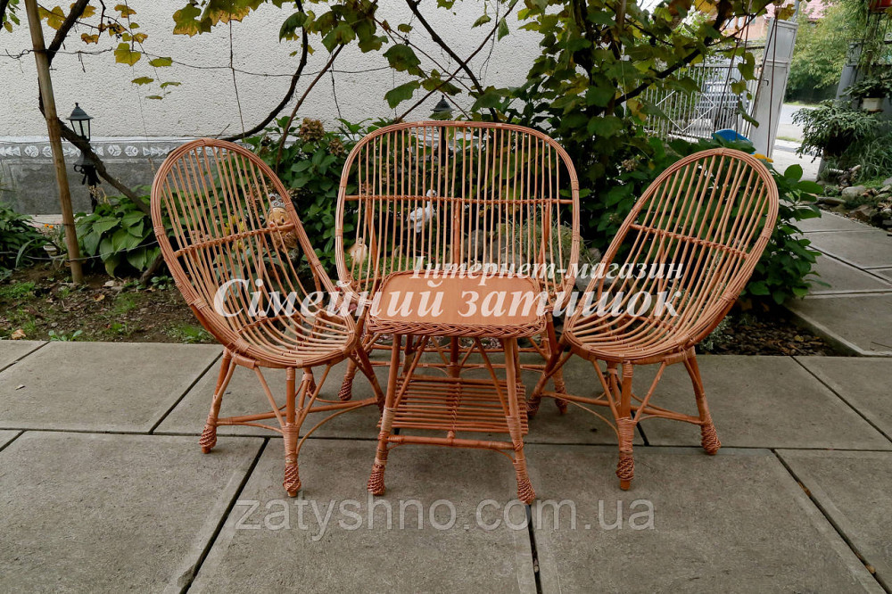 Комплект меблів із лози на вулицю Київ - фото 4