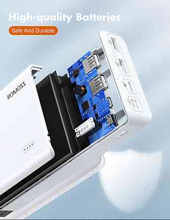 Універсальна мобільна батарея Romoss Sense8+ 30000mAh White (PHP30-401-02) ( 25871 ) Харьков