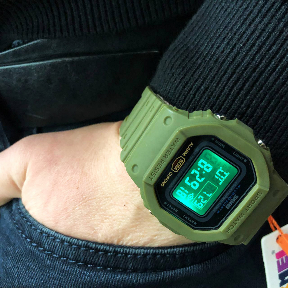 Захисні тактичні годинники SKMEI 1628AGBK, Годинники військові чоловічі спортивні спорт AE-25 Івано-Франківськ - фото 9