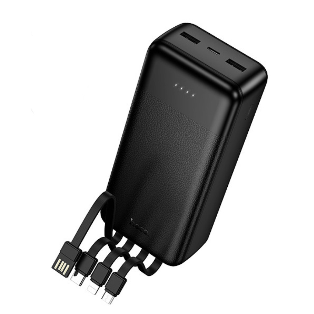 Павербанк 30000 mAh HOCO J163B Wonderful 4 встроенный кабель power bank повербанк Одесса - изображение 1